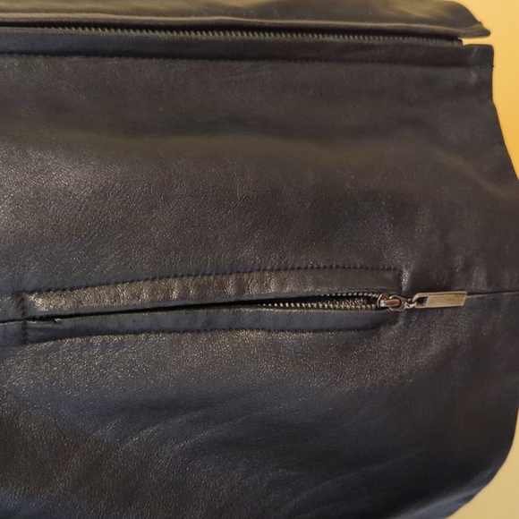 Valerie Stevens Lambskin Black Vintage Leather Jacket Size PL - Picture 5 of 11